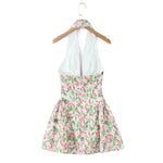 Blossom Valley Halter Dress
