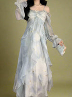 Fairy Dreamscape Flowing Maxi Dress cottagecoreclothes