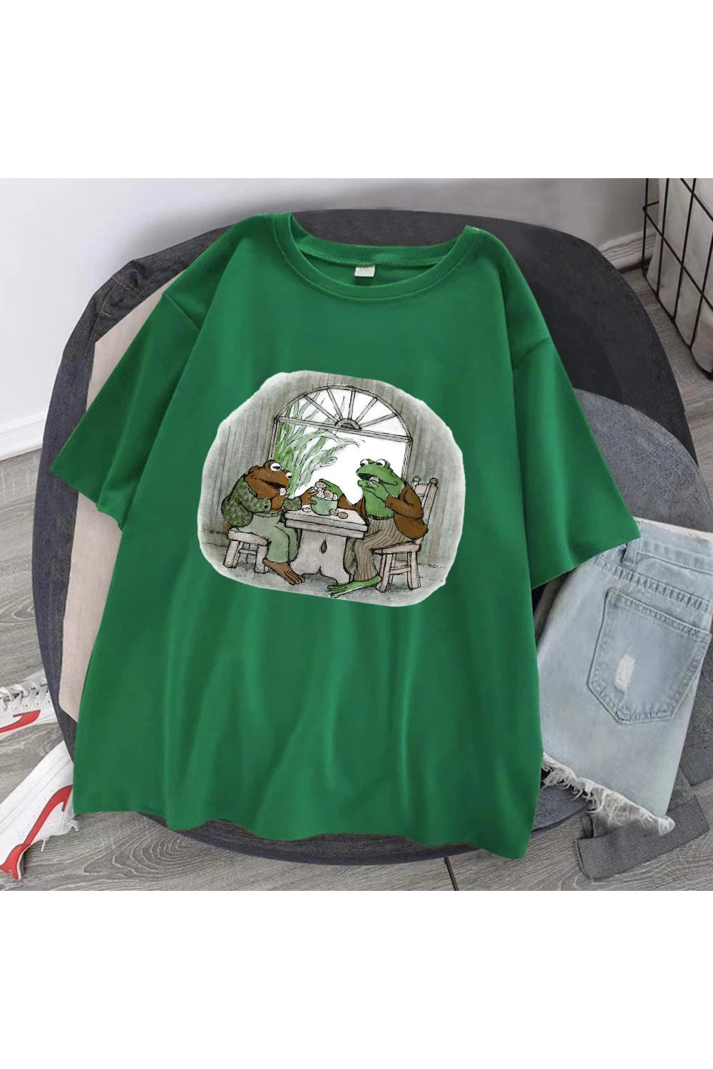 Frog Friends Tea Party T-shirt cottagecoreclothes