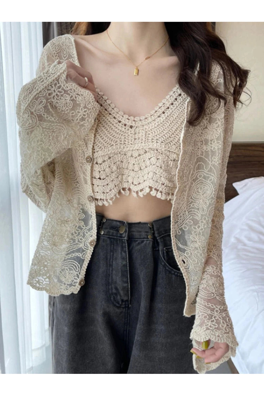 Sun-Proof Casual Fall Cardigan cottagecoreclothes