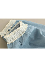 Preppy Style Denim Pants cottagecoreclothes