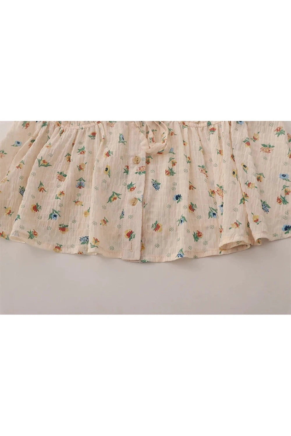 Sweet Print V-neck Shirt cottagecoreclothes