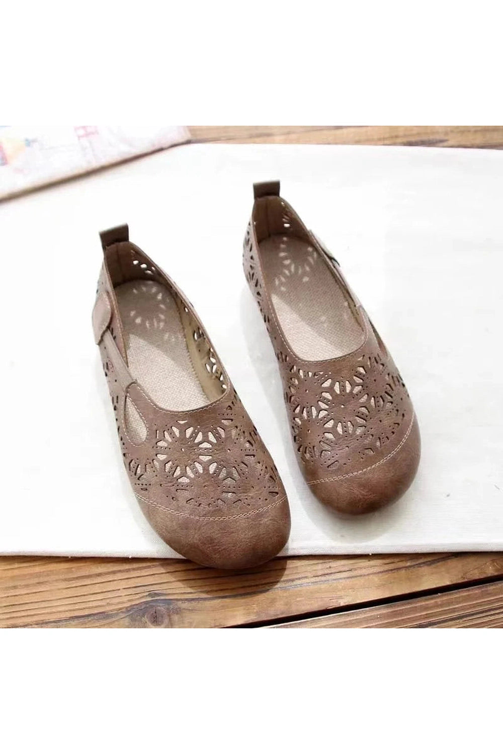 Retro Carved Baotou Shoes cottagecoreclothes