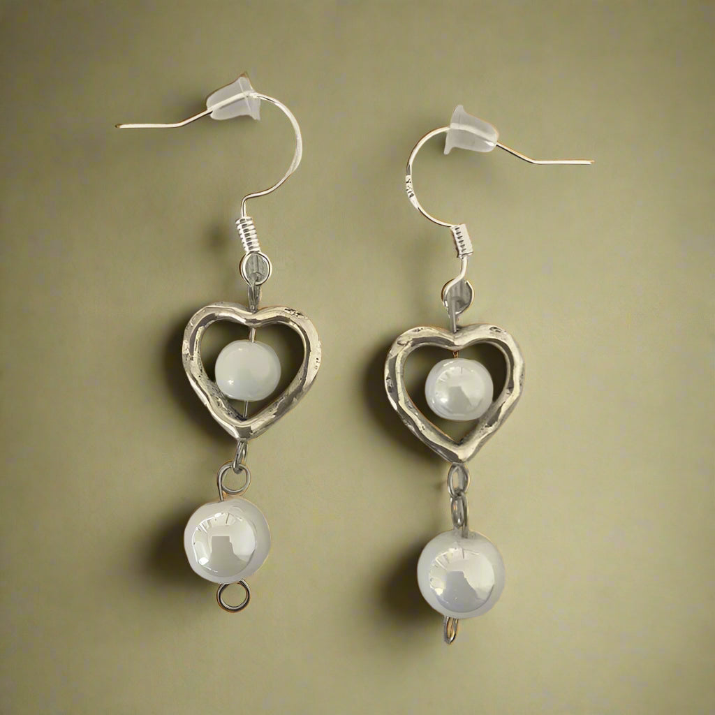 Fairycore Crystal Flower Drop Earrings cottagecoreclothes