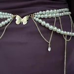 Fairycore Dangling Beaded Belly Chain