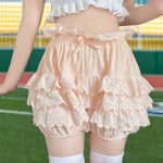Princess Pink Ruffle Lantern Shorts