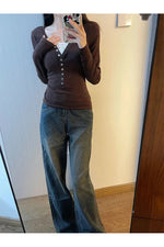 Dark Cottagecore Chocolate Fall Sweater cottagecoreclothes