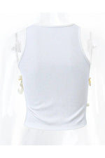 Fairy Lace-Up Ribbed Crop Top cottagecoreclothes