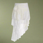 Fairycore Layered Lace High-Low Skirt cottagecoreclothes