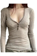 Mocha Muse Henley Top cottagecoreclothes