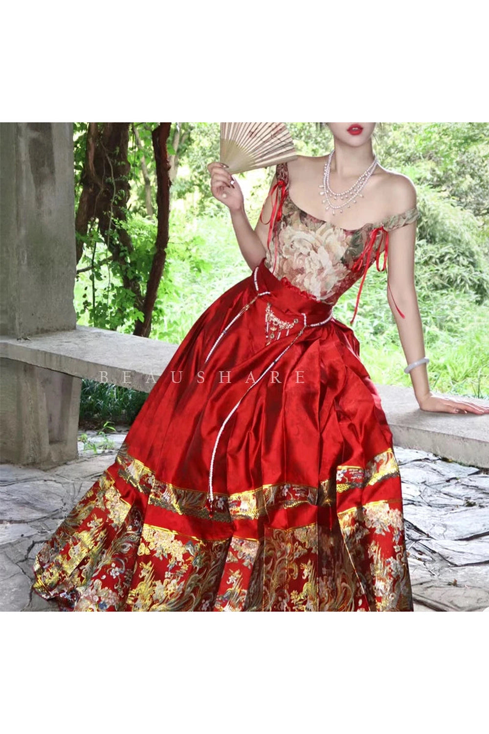 Poppy Embroidered Corset Top cottagecoreclothes