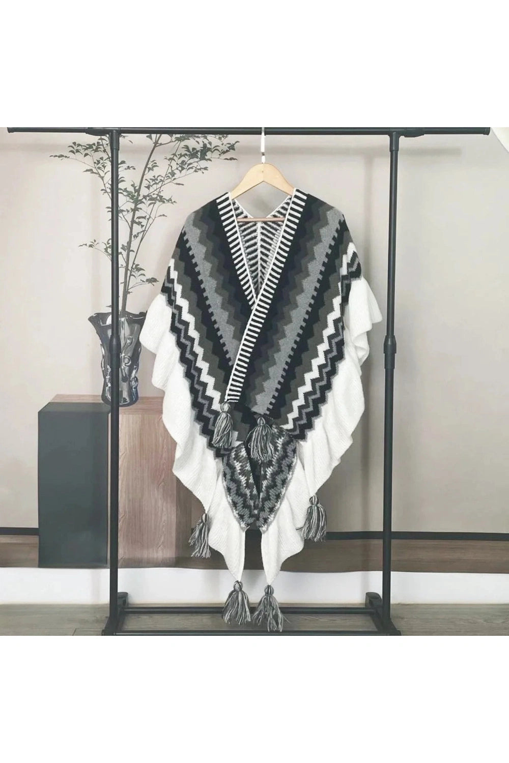 Ethnic Style Poncho cottagecoreclothes