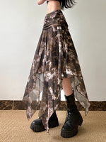 Fairycore Grunge Asymmetrical Midi Skirt