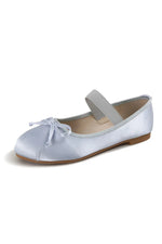 Bow Satin Flats Shoes cottagecoreclothes