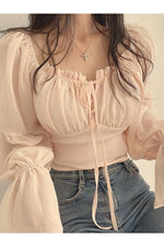 Vintage Boho Bishop Sleeve Shirt cottagecoreclothes