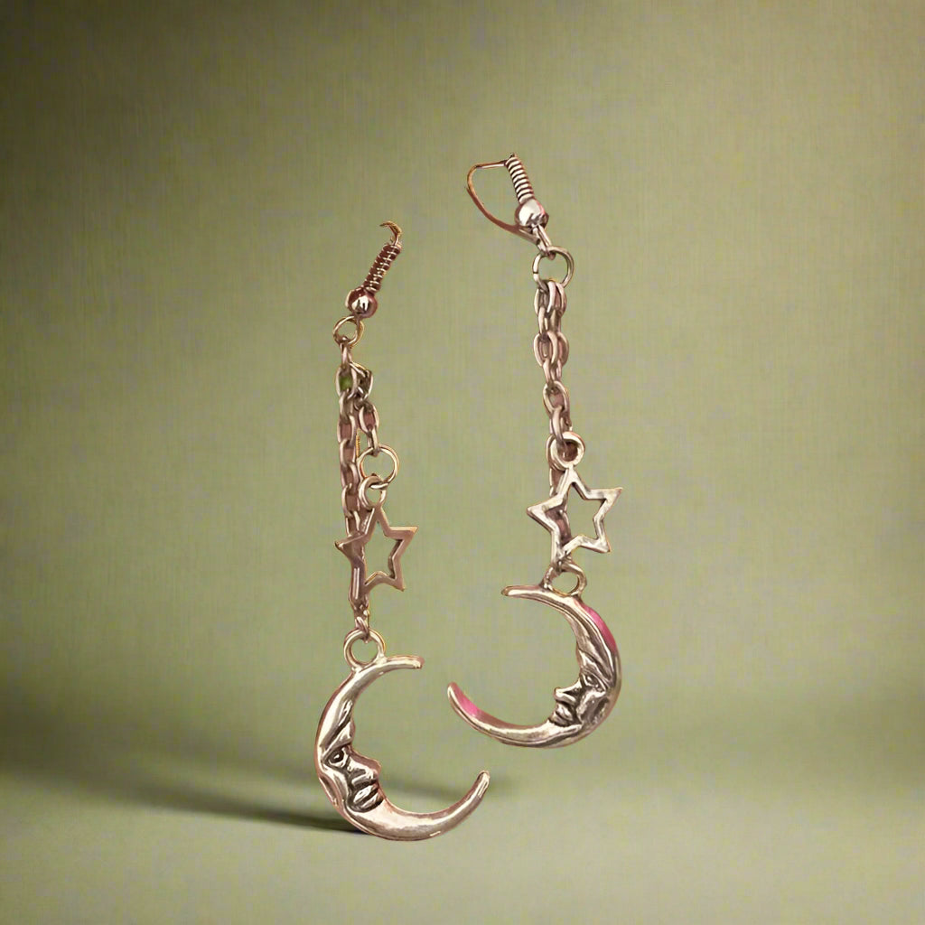 Fairycore Starry Night Drop Earrings cottagecoreclothes