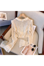 Cottagecore Floral Lace Blouse cottagecoreclothes