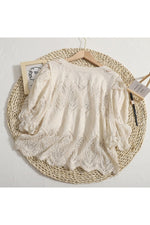 Cotton Puff Sleeve Cover-Up cottagecoreclothes