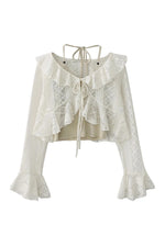 Mori Girl Layered Lace Crop Top cottagecoreclothes