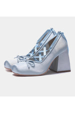 Chunky Lolita Lace-Up Shoes cottagecoreclothes