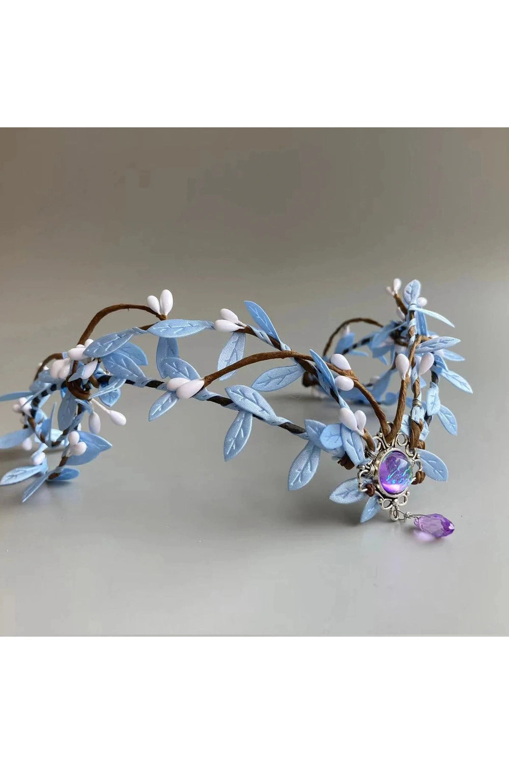 Fairycore Blue Blossom Crown cottagecoreclothes