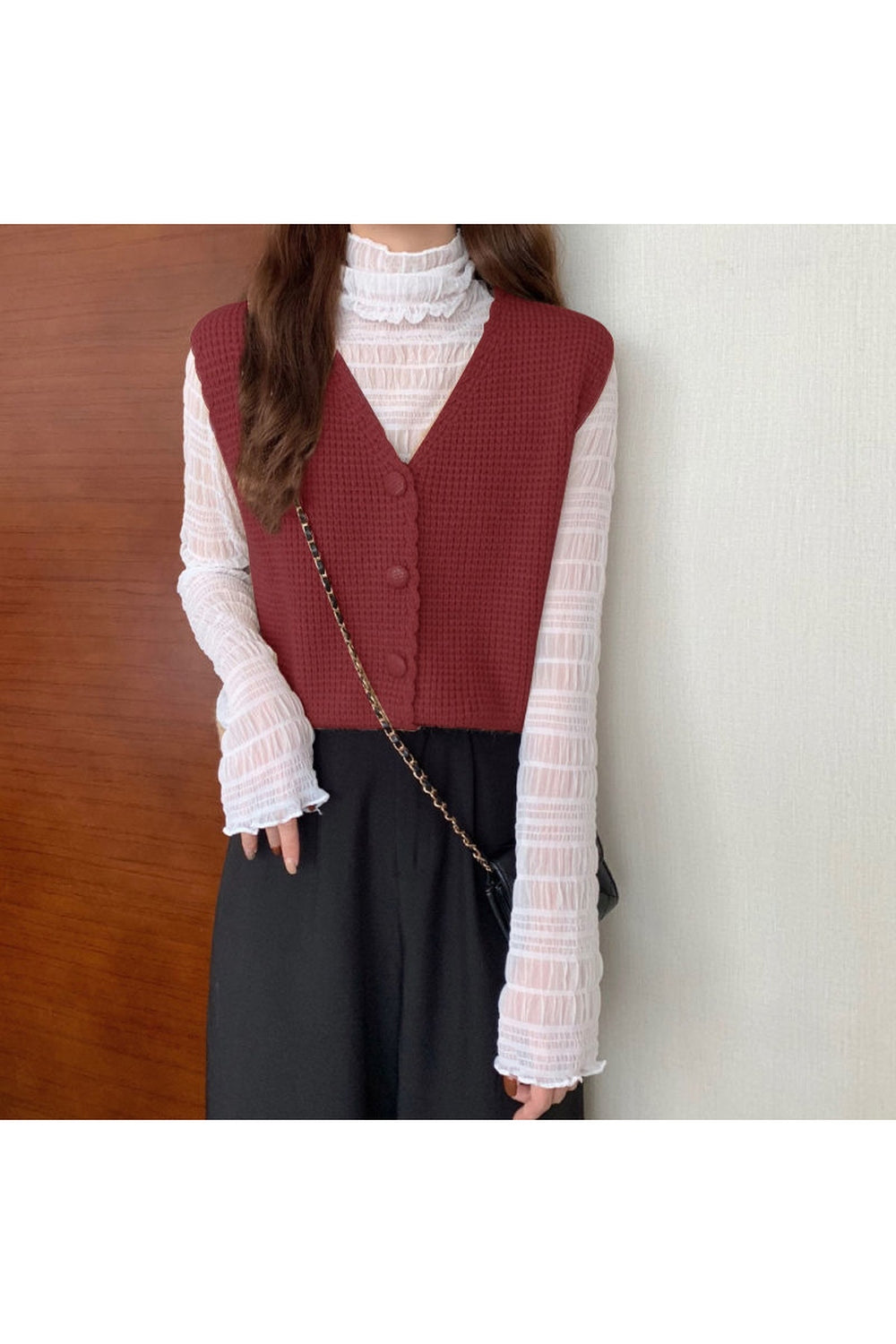 Mori Girl Loose Knitted Vest cottagecoreclothes
