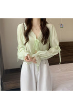 Vintage Ruffle Lace Fall Cardigan cottagecoreclothes