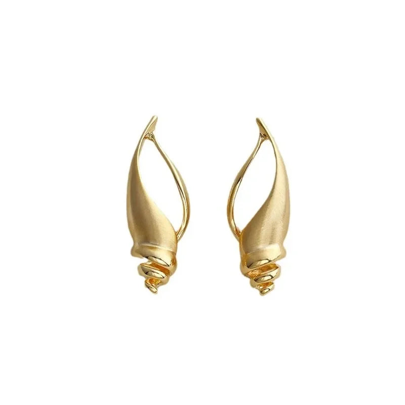 Spiral Drift Shell Earrings
