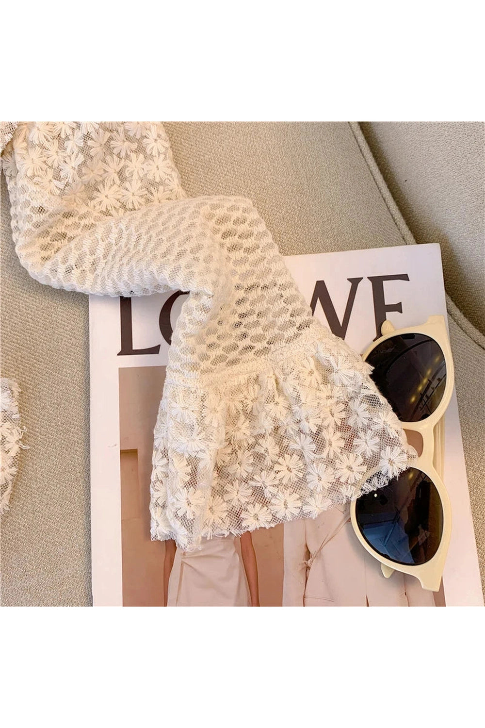 Cottagecore Floral Lace Blouse cottagecoreclothes