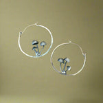 Goblincore Mushroom Hoop Earrings cottagecoreclothes