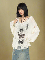 Fallen Butterfly Sweater cottagecoreclothes