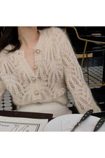 Vintage Pearl Button Knit Fall Cardigan cottagecoreclothes