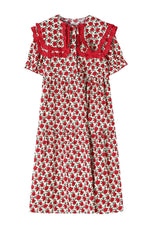 Maternity Ruffled Peter Pan Dress cottagecoreclothes