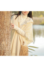 Knitted Cape Shawl Poncho cottagecoreclothes