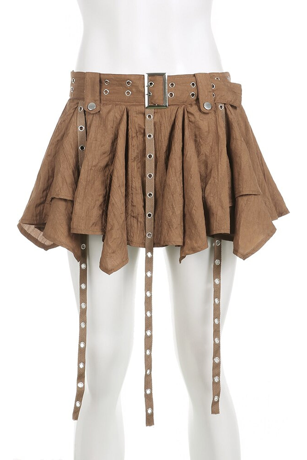 Eyelet Tassel Vintage Irregular Mini Skirts cottagecoreclothes