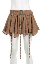 Eyelet Tassel Vintage Irregular Mini Skirts cottagecoreclothes