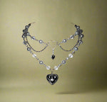 Fairycore Triple-Layer Heart Chain Necklace cottagecoreclothes