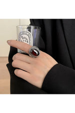 Exaggeration Garnet Stone Ring cottagecoreclothes