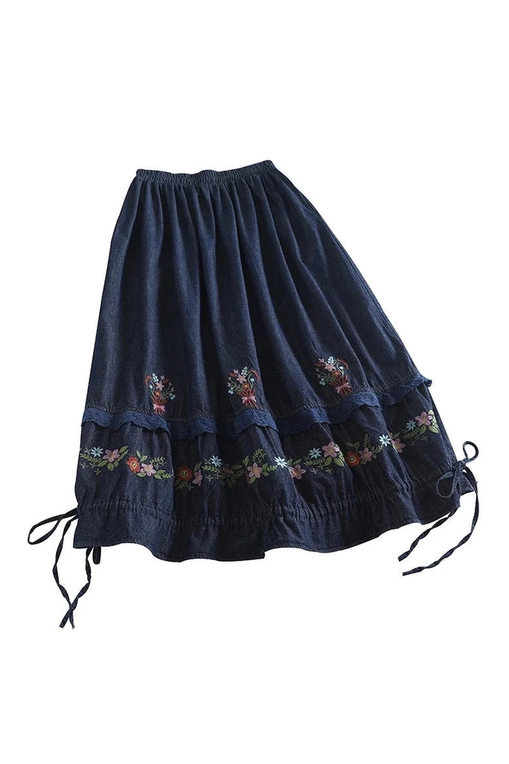 Boho Breeze Embroidered Skirts cottagecoreclothes