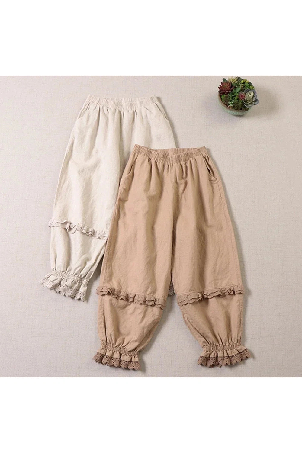 Cotton Linen Victorian Pants cottagecoreclothes