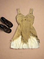 Fairycore Patchwork Bubble Hem Dress cottagecoreclothes