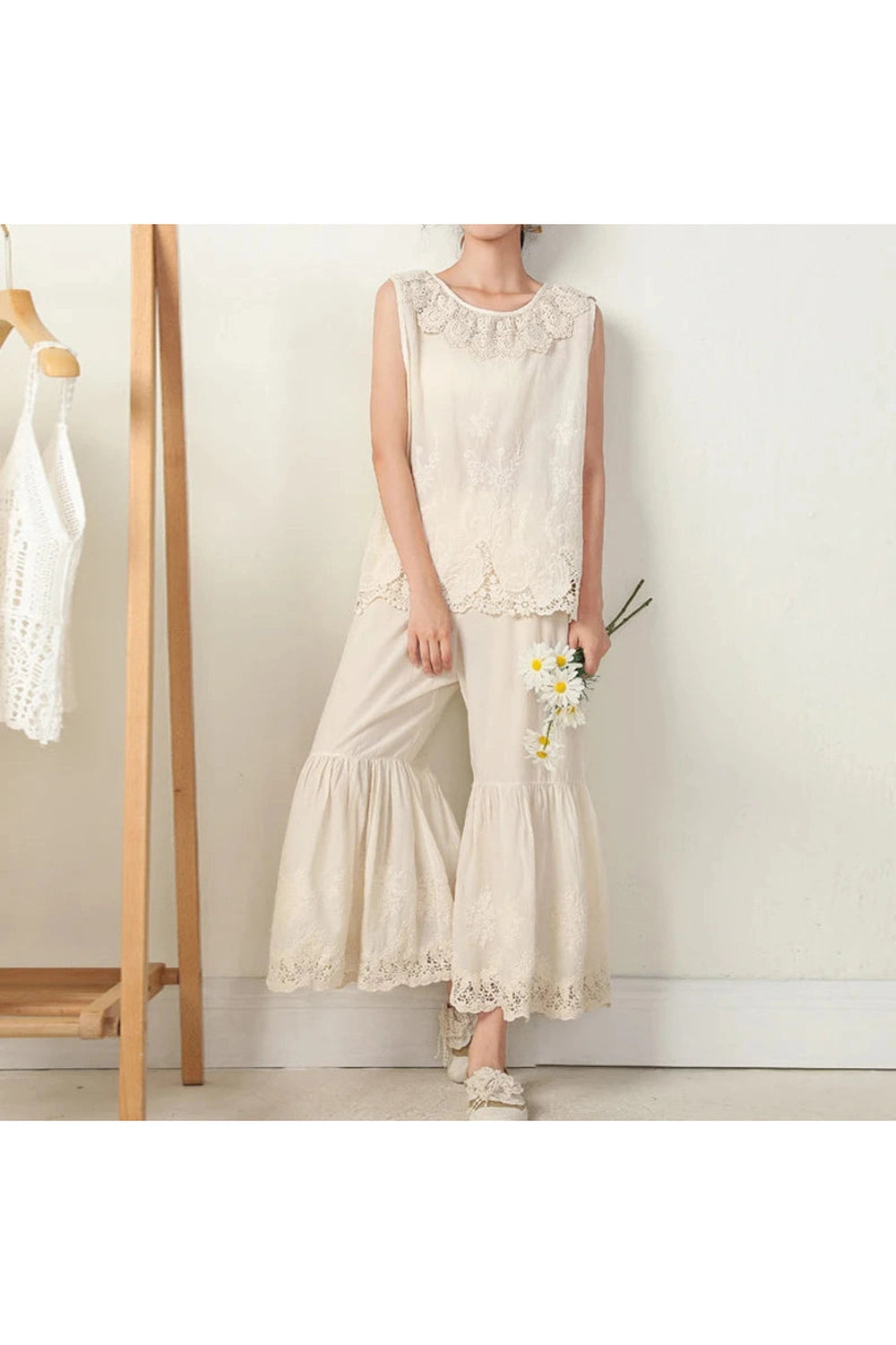 Ankle-length Cut Pants cottagecoreclothes