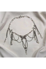 Pearls Heart Cross Necklace cottagecoreclothes