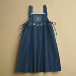 Mori Girl Sleeveless Embroidered Apron Dress cottagecoreclothes