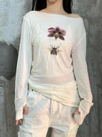 Fairycore Butterfly Print Long Sleeve T-Shirt