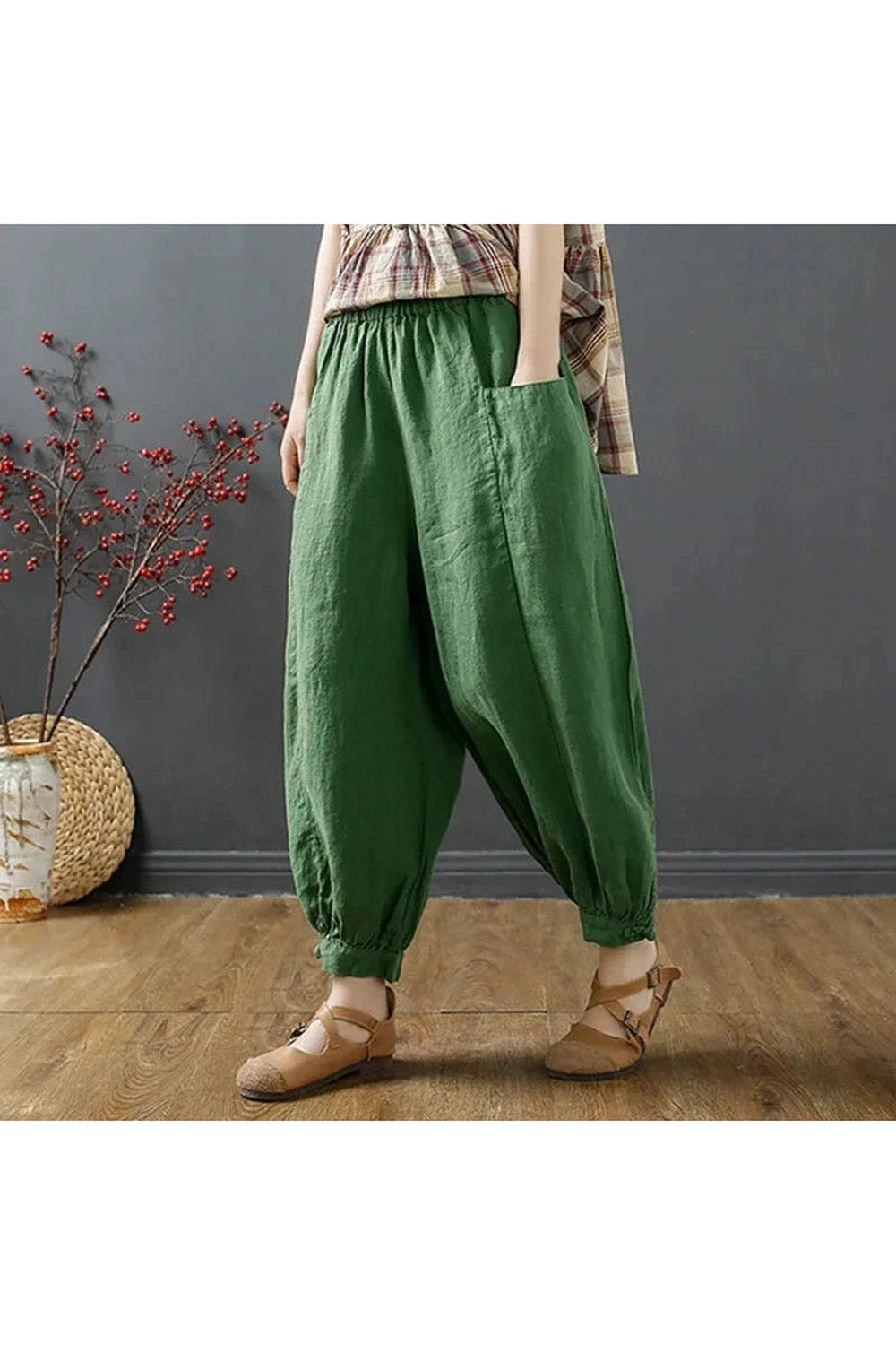 Linen Breeze Ankle Pants cottagecoreclothes