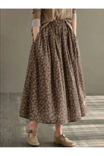 Floral Print Casual Skirt cottagecoreclothes