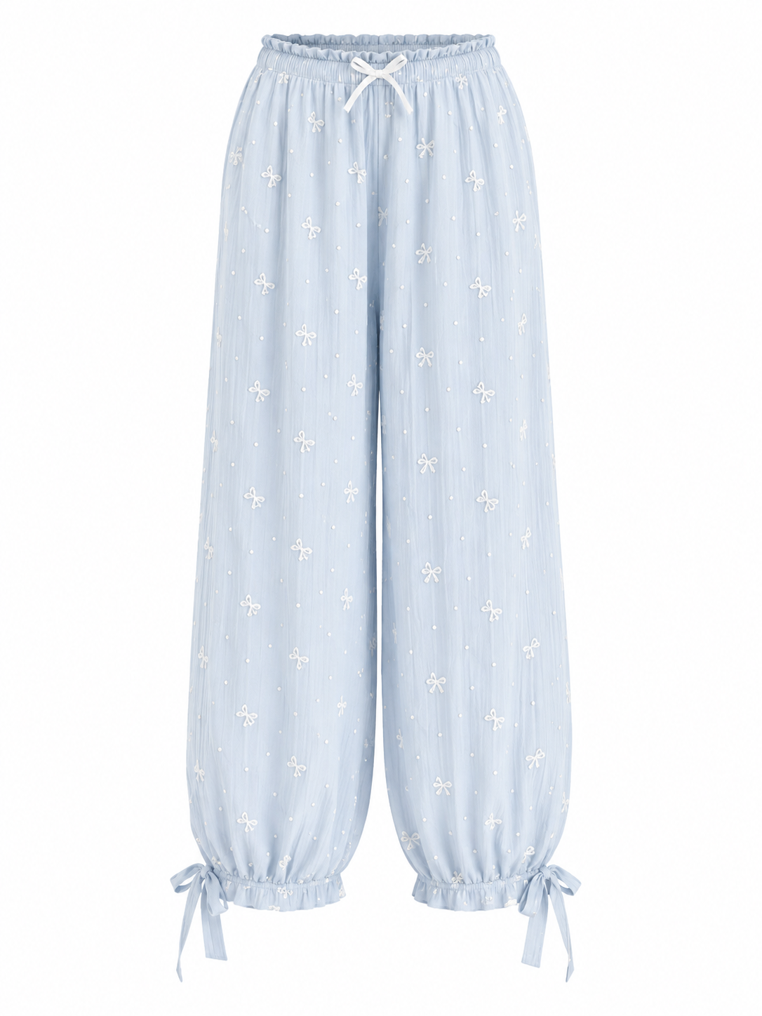 Fairycore Bloomer Bow Pants in Blush