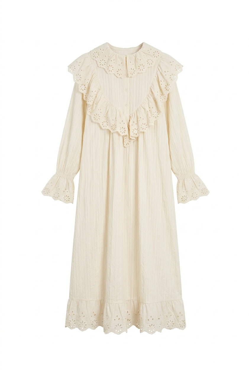 Mori Girl Ruffle Maxi Dress - ottagecore clothes Mori Girl Ruffle Maxi Dress - ottagecore clothes