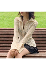 Fairy Grunge White Lace T-shirt cottagecoreclothes